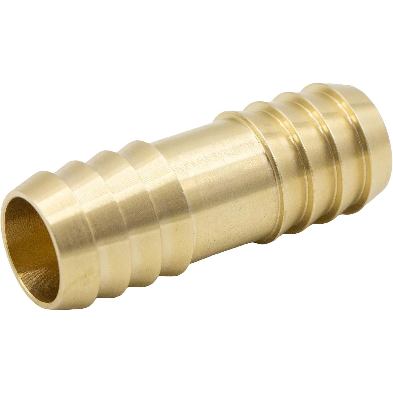 Brass Drain Hose Connector with Hose Clips, detail view