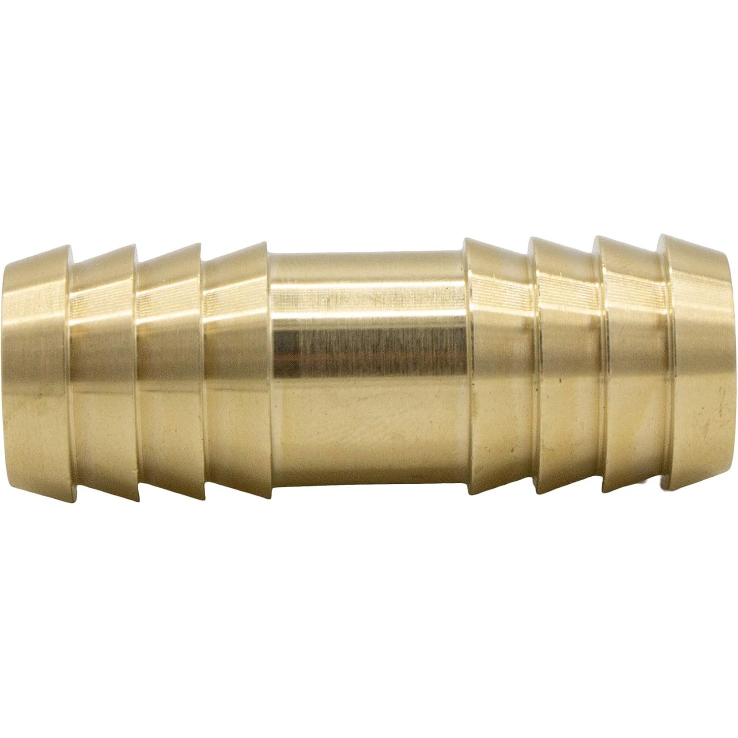 Brass Drain Hose Connector with Hose Clips, detail view
